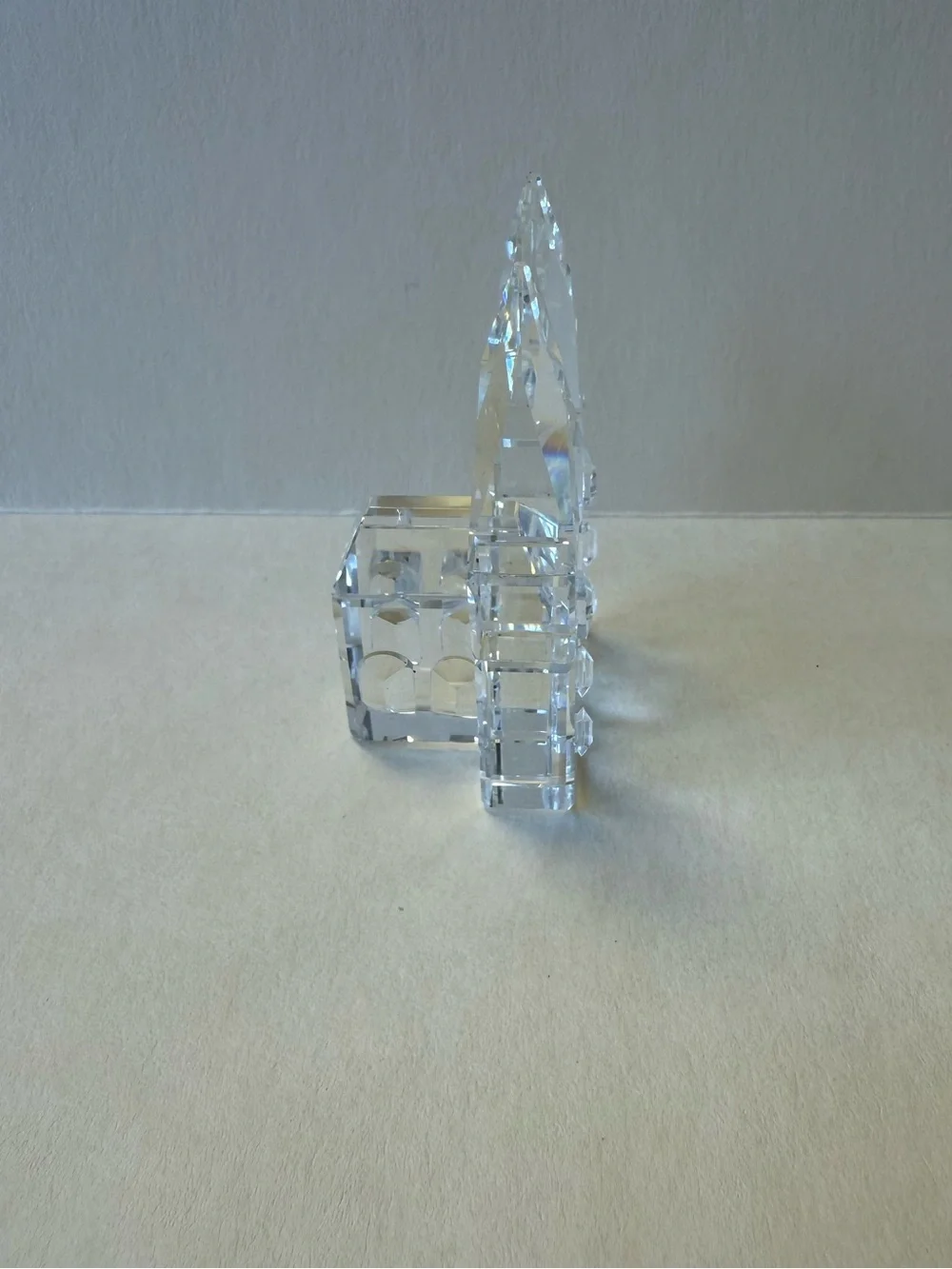 Swarovski Crystal Cathedral Church City Collectible Home Decor Figure - No Box.